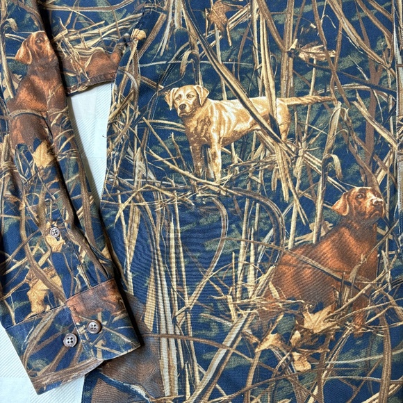 MAGELLAN Mens Camo & Hunting Lab Long Sleeve Button Down - Picture 3 of 5